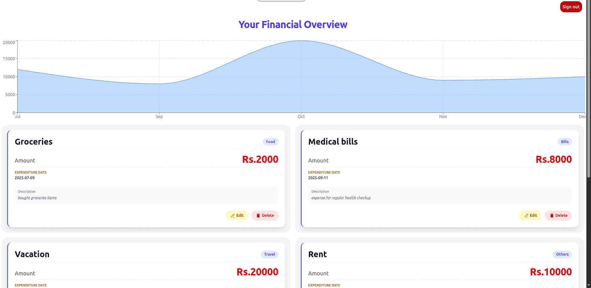 Expense Log preview