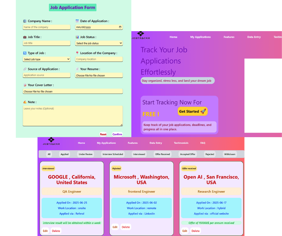 Job Application Manager preview