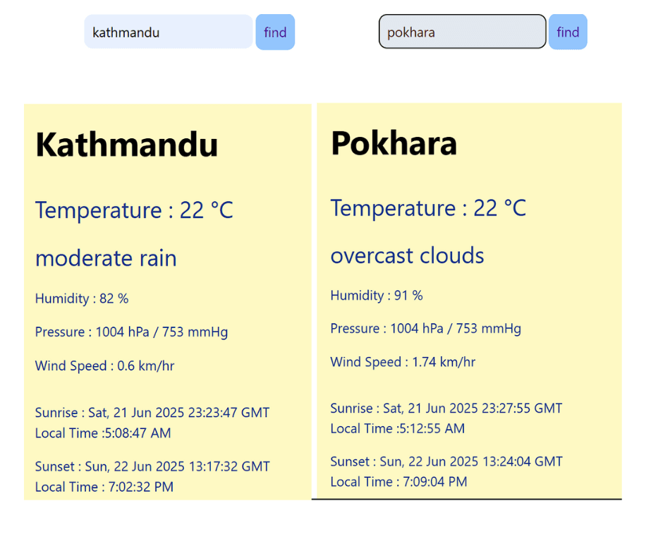 Weather App preview